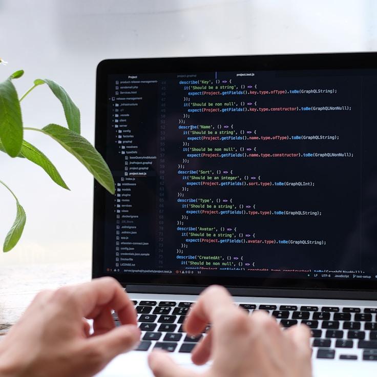iOS app development workspace